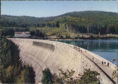 Schwarzenbach-Talsperre bei Forbach (Schwarzwald) - zum Schließen ins Bild klicken